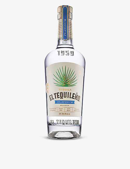 EL TEQUILENO: El Tequileño Platinum blanco tequila 700ml