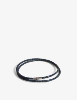 TED BAKER: Ppound woven leather bracelet
