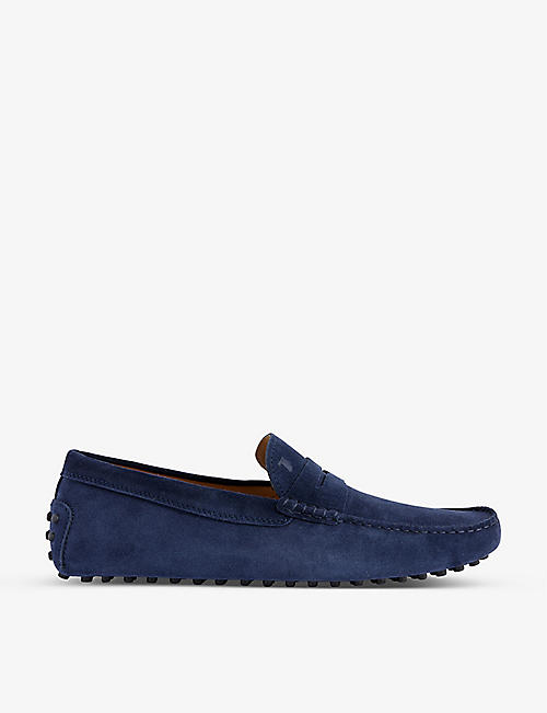 TODS T SPORT: Gommino Driver suede loafers