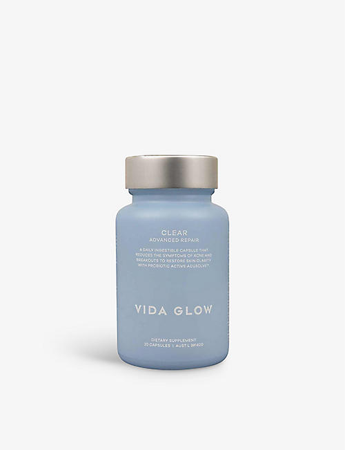 VIDA GLOW: Clear advanced repair supplements 30 capsules