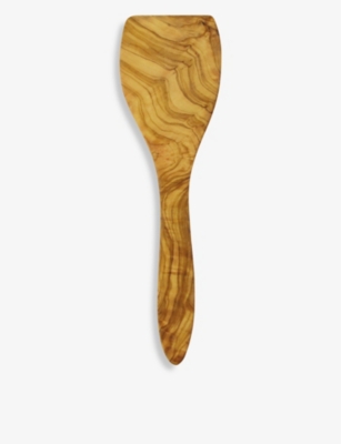 BE HOME: Grained olive-wood spatula 24cm