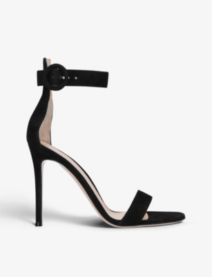GIANVITO ROSSI: Portofino open-toe suede heeled sandals