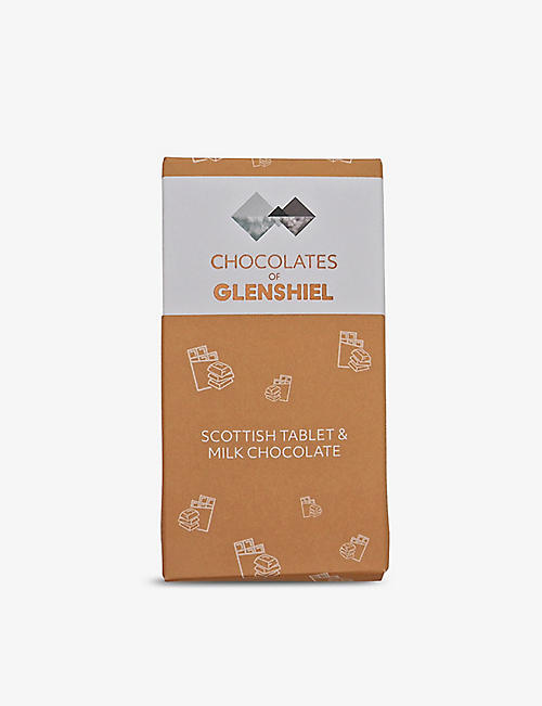 CHOCOLATE OF GLENSHIEL: Chocolates of Glenshiel Scottish tablet and milk chocolate bar 70g