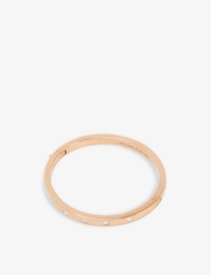 KATE SPADE NEW YORK: Set in Stone metal and glass bangle bracelet