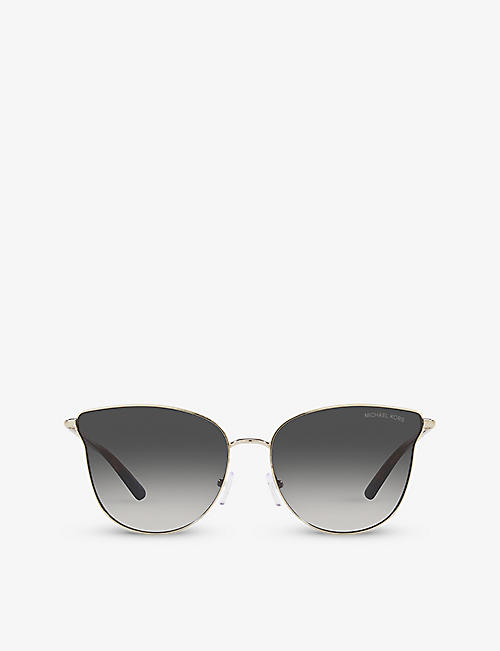 MICHAEL KORS: MK1120 Salt Lake City round-frame metal sunglasses
