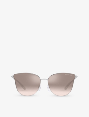 MICHAEL KORS: MK1120 Salt Lake City round-frame metal sunglasses