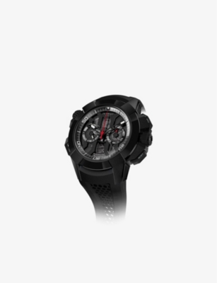 JACOB AND CO: EC400.21.AB.AB.ABRUA Epic X Chrono titanium and rubber automatic watch