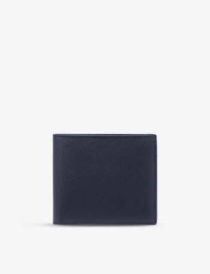 SMYTHSON: Ludlow bi-fold grained leather wallet