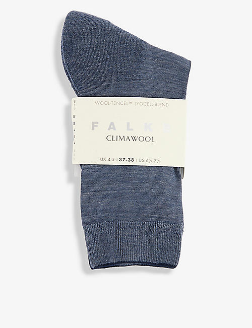 FALKE: Climawool elasticated-trim knitted socks