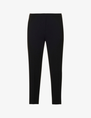 THEORY: Treeca relaxed-fit straight-leg high-rise woven trousers