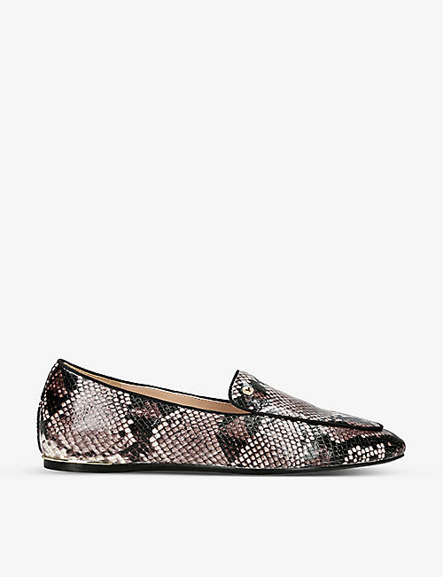 CARVELA: Loyal quilted C-stud leather slip-on loafers