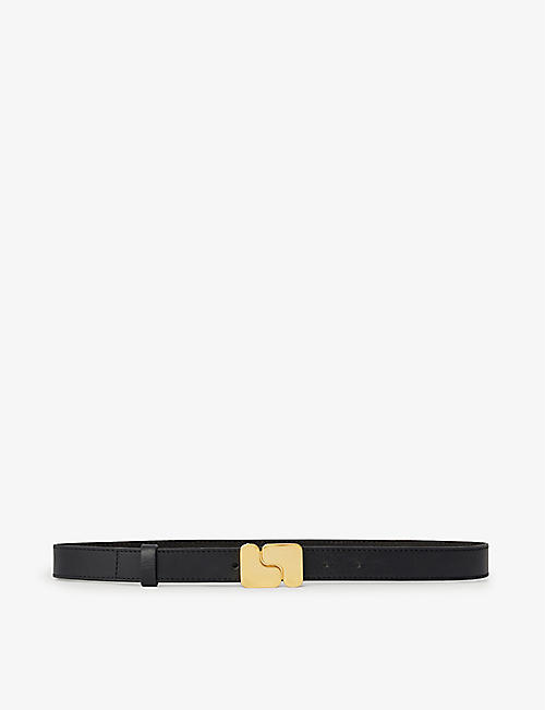 SOEUR: Ninon logo-buckle leather belt