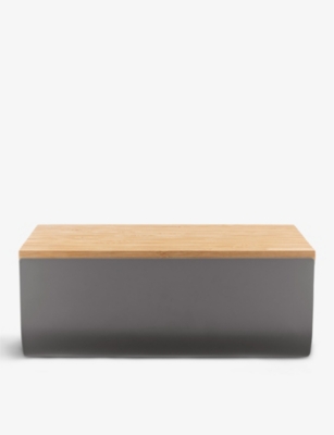 ALESSI: Mattina resin bread box and wooden board