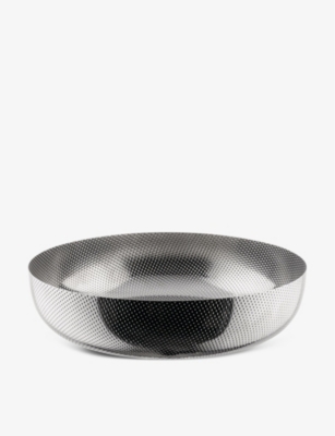 ALESSI: Extra Ordinary Texture perforated stainless-steel bowl 25cm