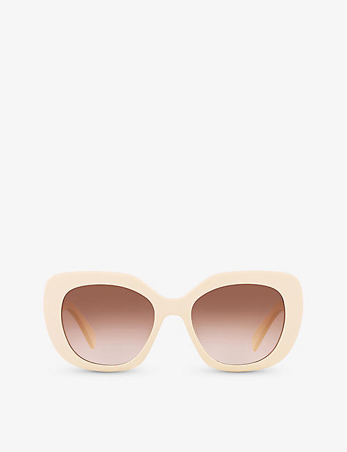 CELINE: CL000366 CL40226U butterfly-frame acetate sunglasses