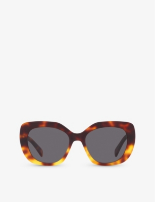 CELINE: CL000366 CL40226U butterfly-frame tortoiseshell acetate sunglasses