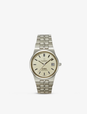 RESELFRIDGES WATCHES: Pre-loved Omega SN138 Constellation stainless-steel automatic watch