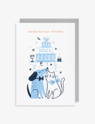 LAGOM: Wedding Day Wishes greetings card 10.9cm x 15.5cm