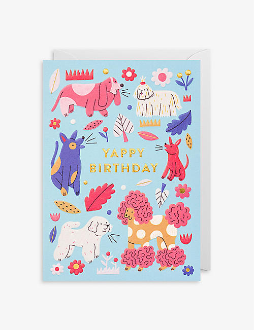 LAGOM: Yappy Birthday greetings card 10.9cm x 15.5cm