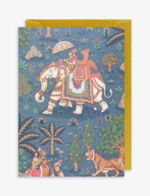 LAGOM: Jaipur Midnight greetings card 10.9cm x 15.5cm