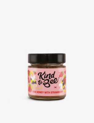 KIND TO BEE: Kind to Bee raw honey with strawberry 250g