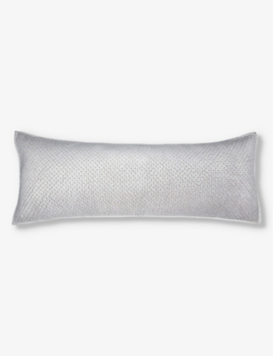 THE WHITE COMPANY: Brompton small hand-quilted cotton-blend cushion cover 30cm x 50cm