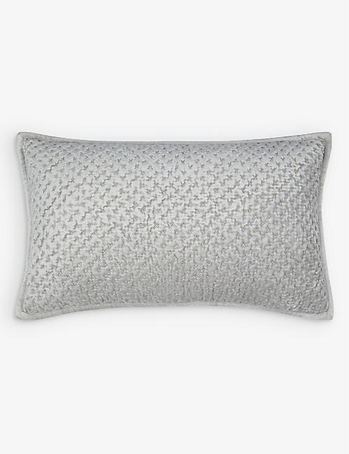 THE WHITE COMPANY: Brompton hand-quilted medium cotton-blend cushion cover 50cm x50cm