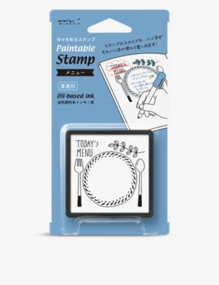MIDORI: Paintable Stamp Pre-inked menu pad