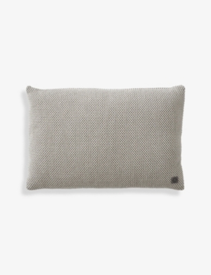 &TRADITION: Textured wool and cotton-blend cushion 80cm x 50cm