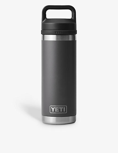 YETI: Rambler 18oz brand-print stainless-steel bottle 532ml
