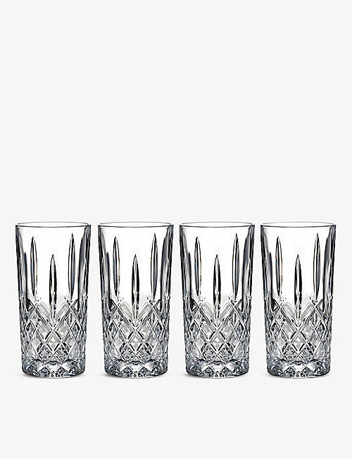 MARQUIS: Markham Hiball crystal glass set of four