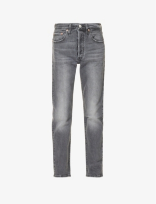 LEVIS: 501 straight-leg high-rise stretch-denim jeans