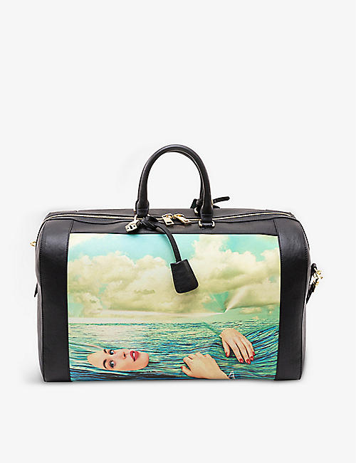 SELETTI: Seletti wears Toiletpaper Seagirl faux-leather travel bag