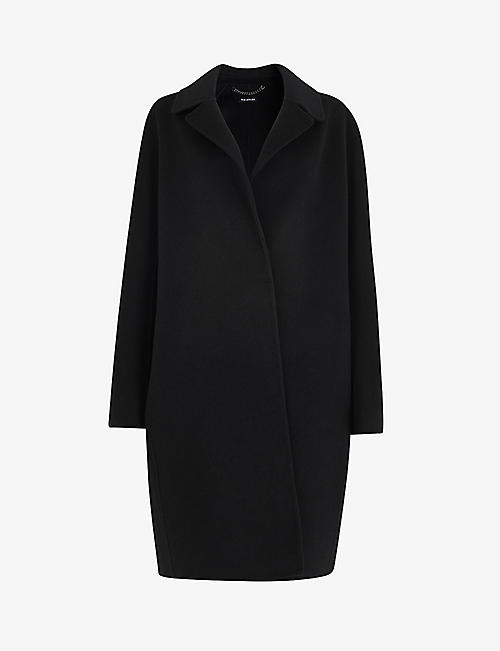 WHISTLES: Double-faced cocoon-shape wool coat