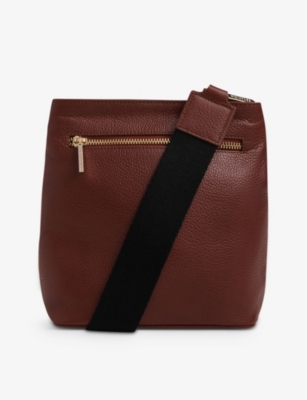 WHISTLES: Dion double-pouch leather bucket bag