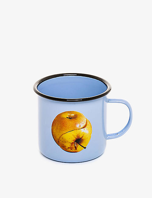 SELETTI: Seletti wears Toiletpaper apple-print enamel mug