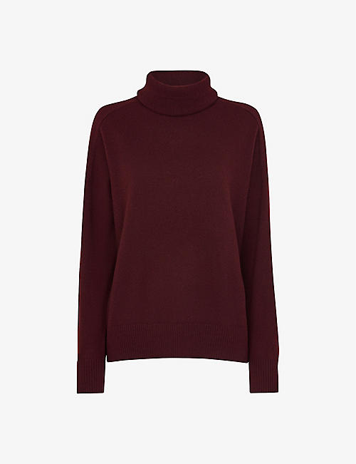 WHISTLES: Roll-neck cashmere knitted jumper