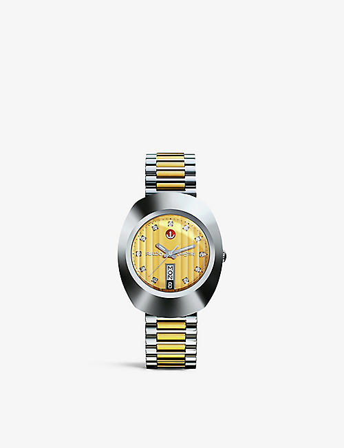 RADO: R12408633 DiaStar Original stainless-steel and simili automatic watch