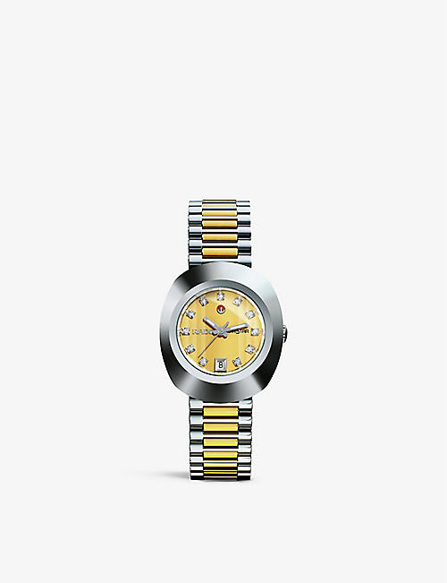 RADO: R12403633 DiaStar Original stainless-steel and simili automatic watch