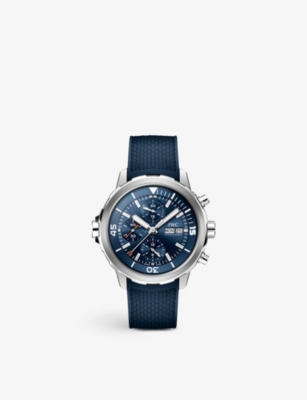 IWC SCHAFFHAUSEN: IW376806 Aquatimer stainless-steel and rubber automatic watch