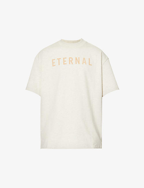 FEAR OF GOD: Eternal brand-print oversized-fit cotton-jersey T-shirt