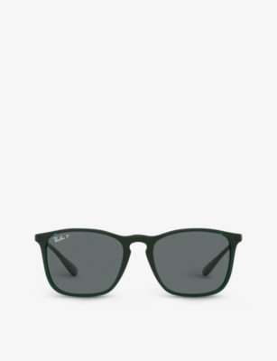RAY-BAN: RB4187 Chris polarized rubber sunglasses