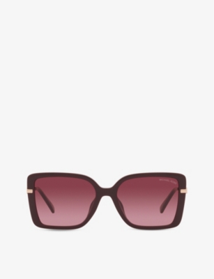 MICHAEL KORS: MK2174U Castellina rectangular-frame acetate sunglasses