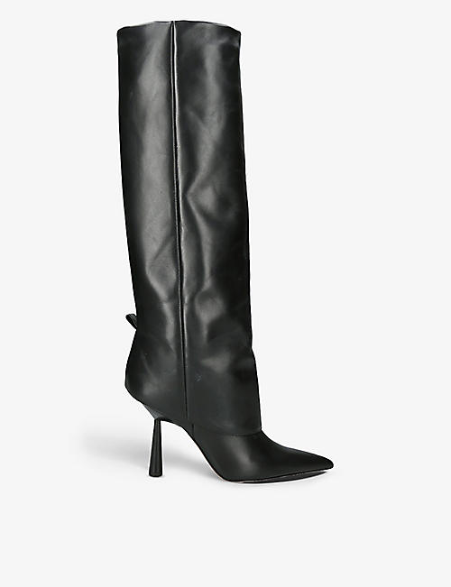 GIA COUTURE: Gia Couture x Rosie Huntington-Whiteley Rosie 31 leather heeled boots