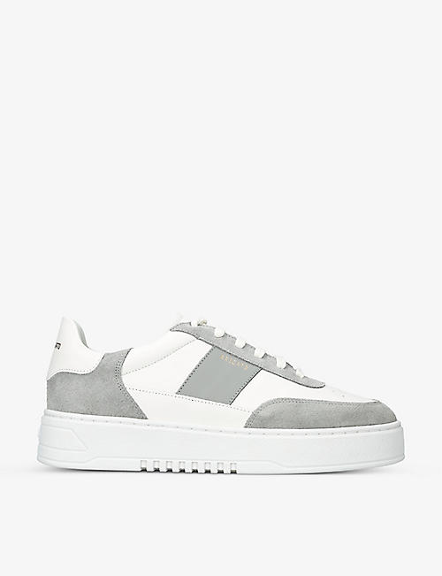 AXEL ARIGATO: Orbit suede and leather platform trainers