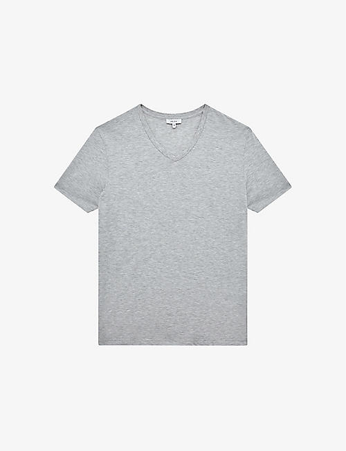 REISS: Dayton V-neck cotton-jersey T-shirt