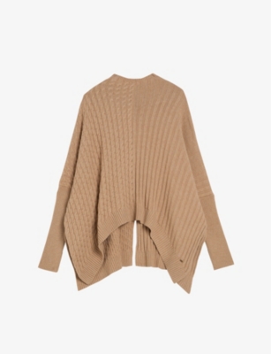 TED BAKER: Joilla mixed-knit wool-blend jumper