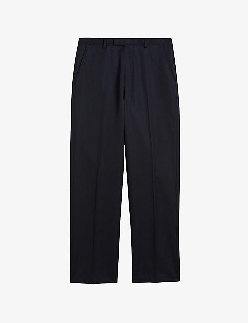 TED BAKER: Leyden Fit straight-leg wool trousers