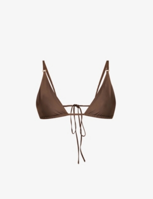 LEA THE LABEL Paloma Triangle Bikini Top Selfridges