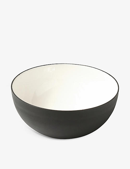 BE HOME: Contrast aluminium and enamel bowl 16.5cm
